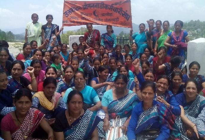 Anganwadi workers demand Do