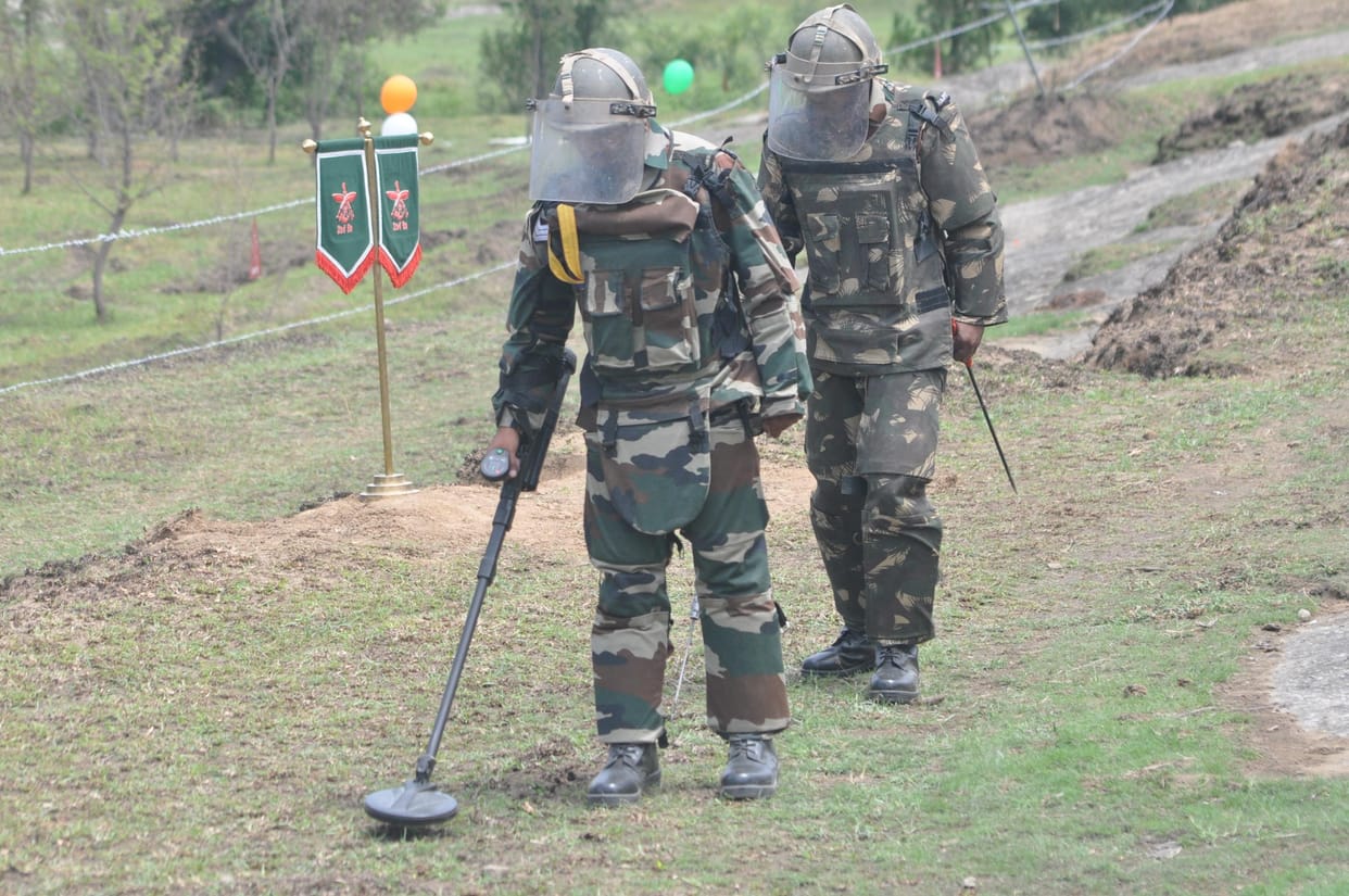 explosive recovered by army in Uri sector in Baramulla