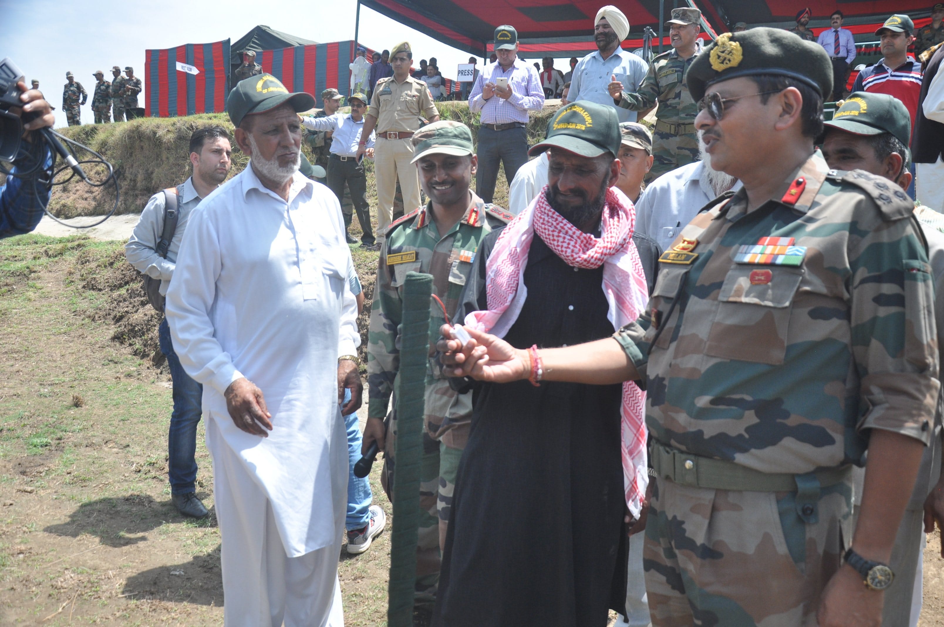 the army cleared landmines from fields