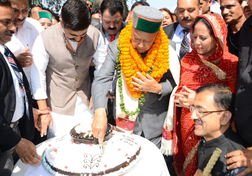 CM Virbhadra singh 82nd birthday celebration, live photos.