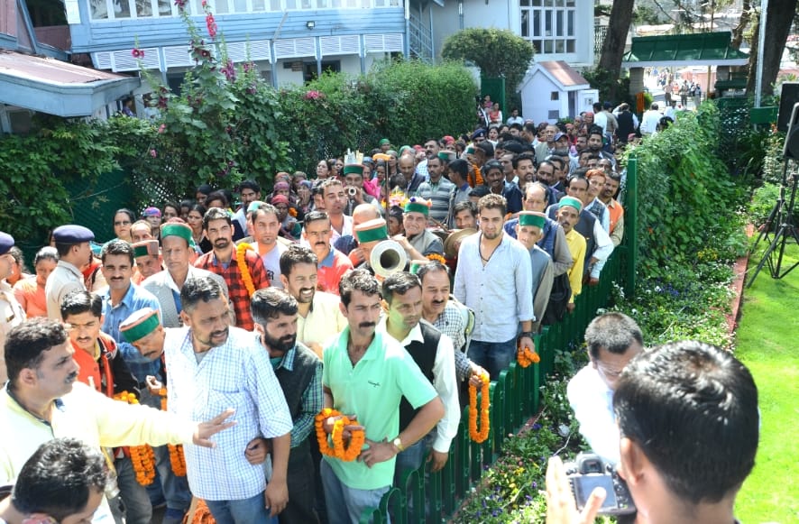  CM Virbhadra singh 82nd birthday celebration, live photos.