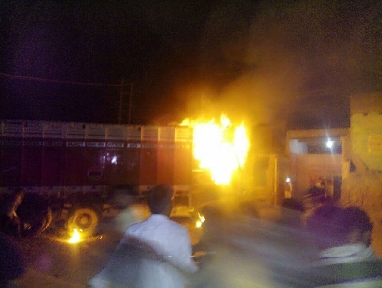 Sweets and dry fruits shop caught fire in jammu