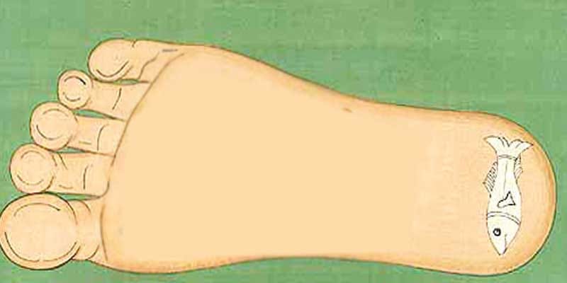 10 auspicious signs on shri krishna foot