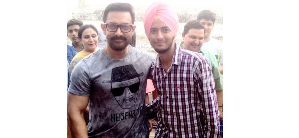 gurjinder singh working as a junior artist in dangal movie