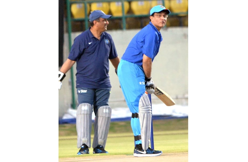 Anurag Thakur scored hundered in friendly match, ganguly unbeaten 87.