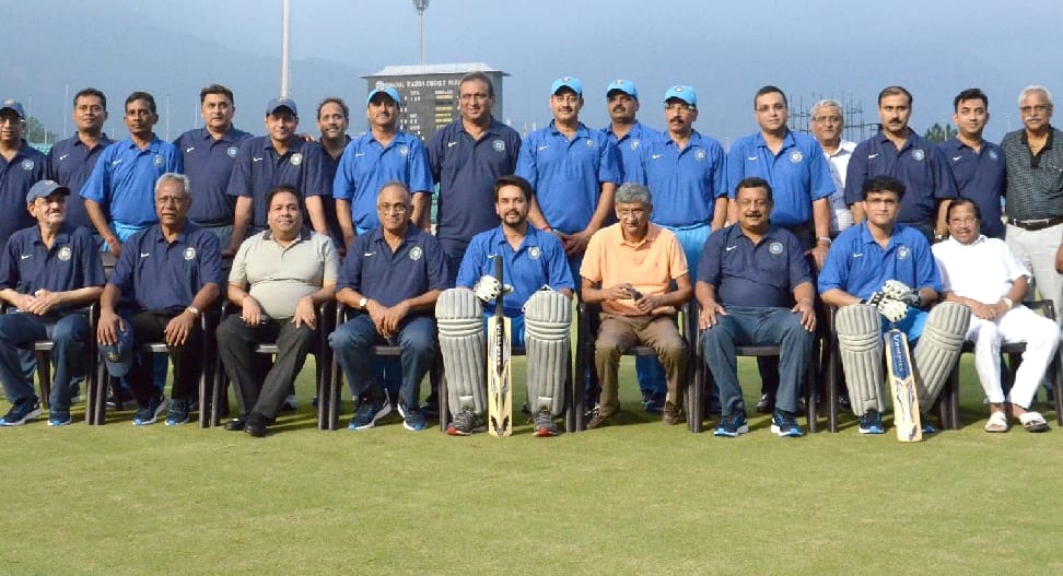 Anurag Thakur scored hundered in friendly match, ganguly unbeaten 87.