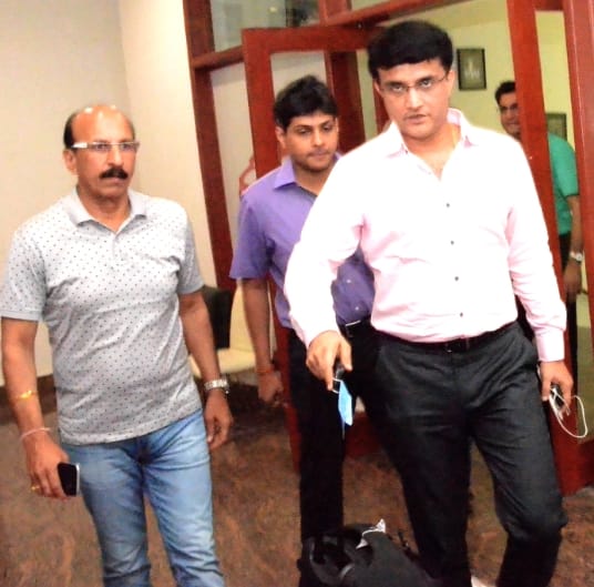 Anurag Thakur scored hundered in friendly match, ganguly unbeaten 87.