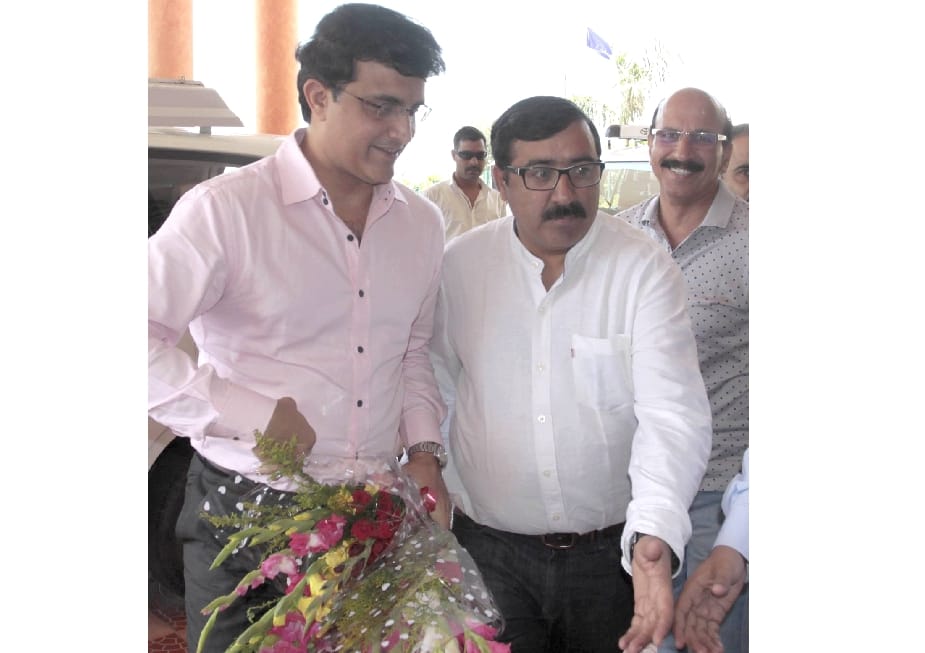 Anurag Thakur scored hundered in friendly match, ganguly unbeaten 87.