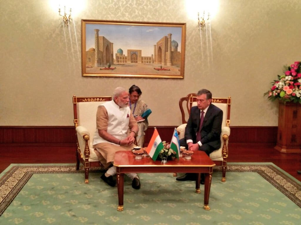 Prime Minister Narendra Modi arrives in Tashkent on two-day visit