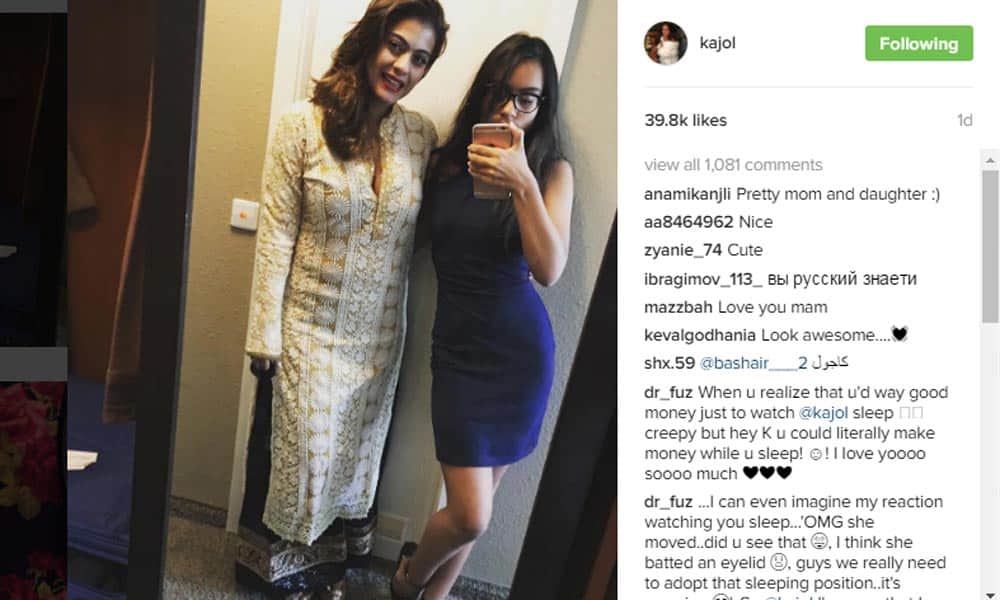 Naysa enjoying holiday with kajol