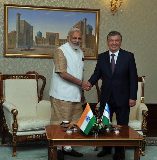 Prime Minister Narendra Modi arrives in Tashkent on two-day visit