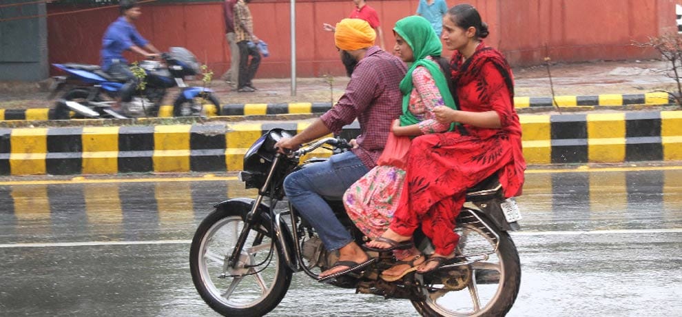 rain in delhi on wednesday