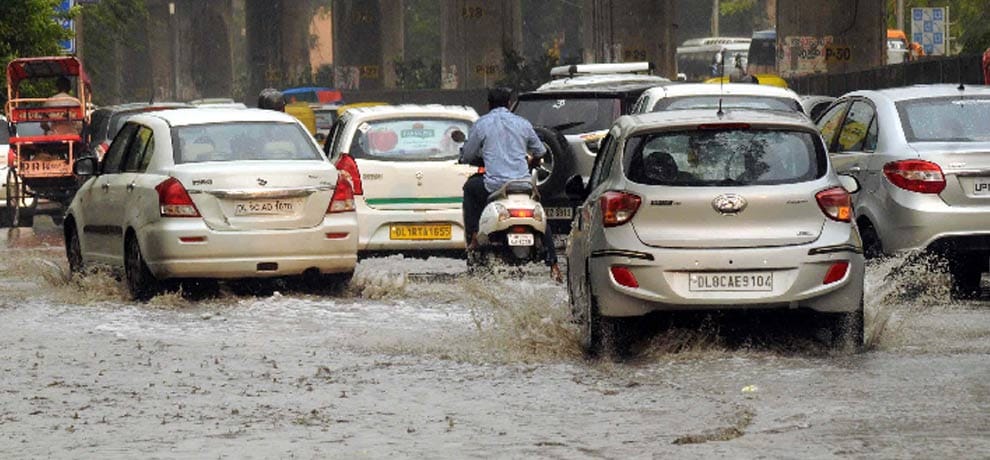 rain in delhi on wednesday