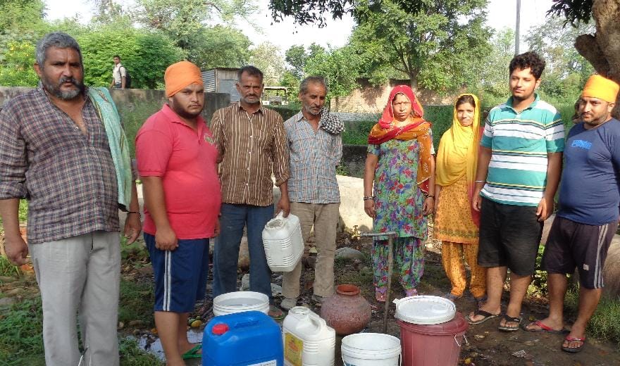 water problem in nahan due to wrong system