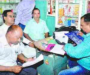 Drug Inspector team raid at medical shops