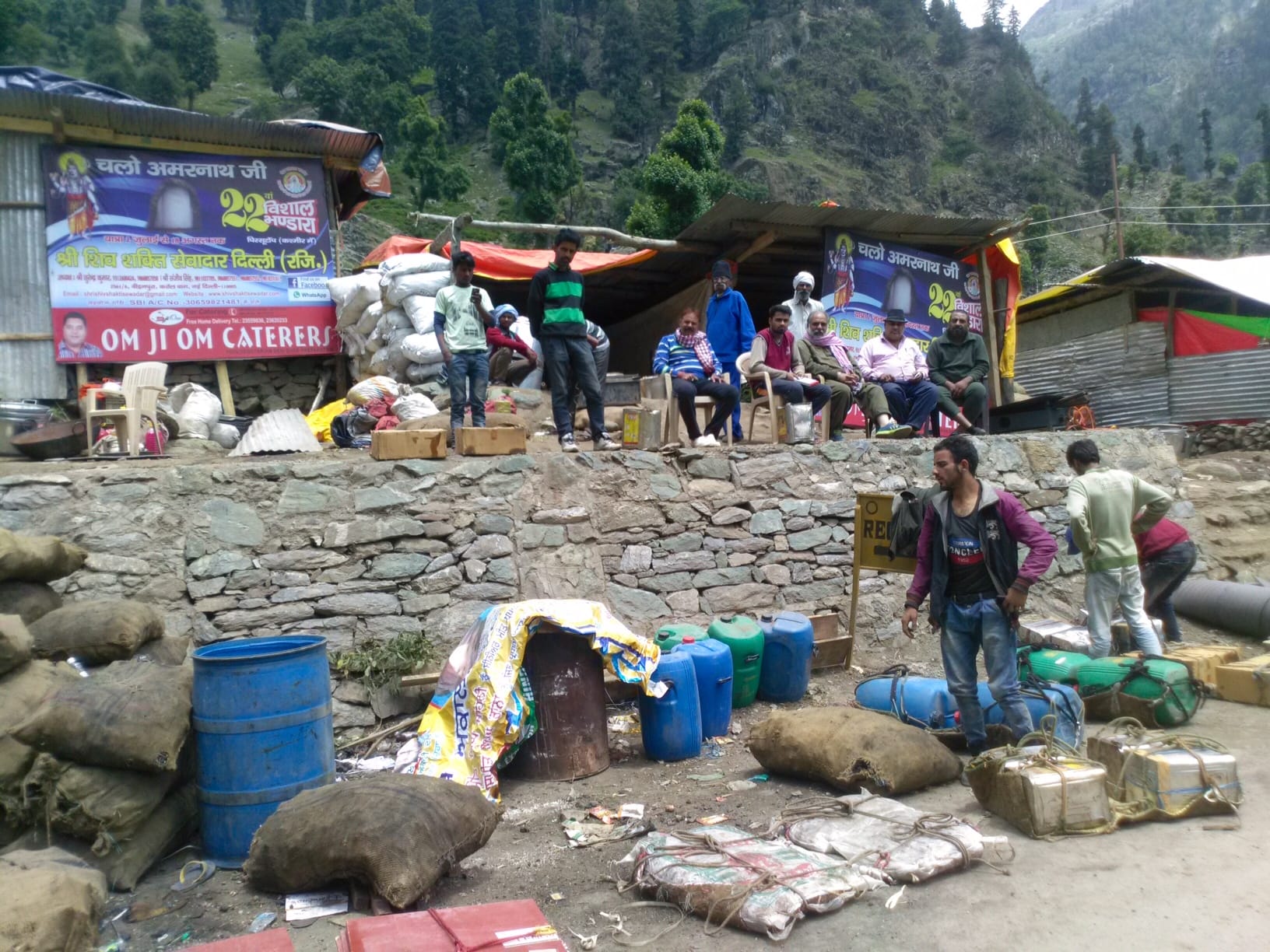 In the final stage of preparations for Amarnath Yatra