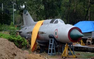 Azad Park suffered enhance the elegance of the MiG-21