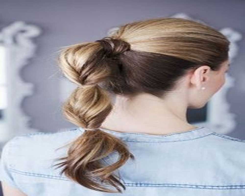 Want new hairstyle,try bubble ponytail