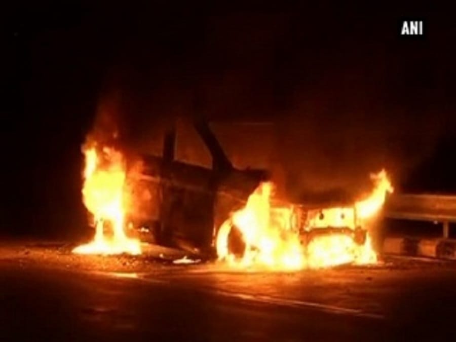 leakege sylender caught fire