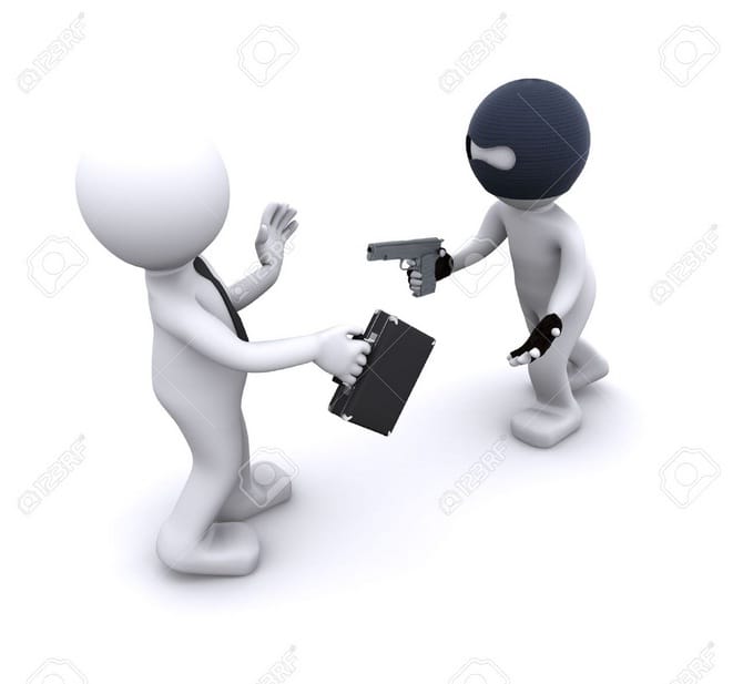 Two young men robbed a million bucks and tabs