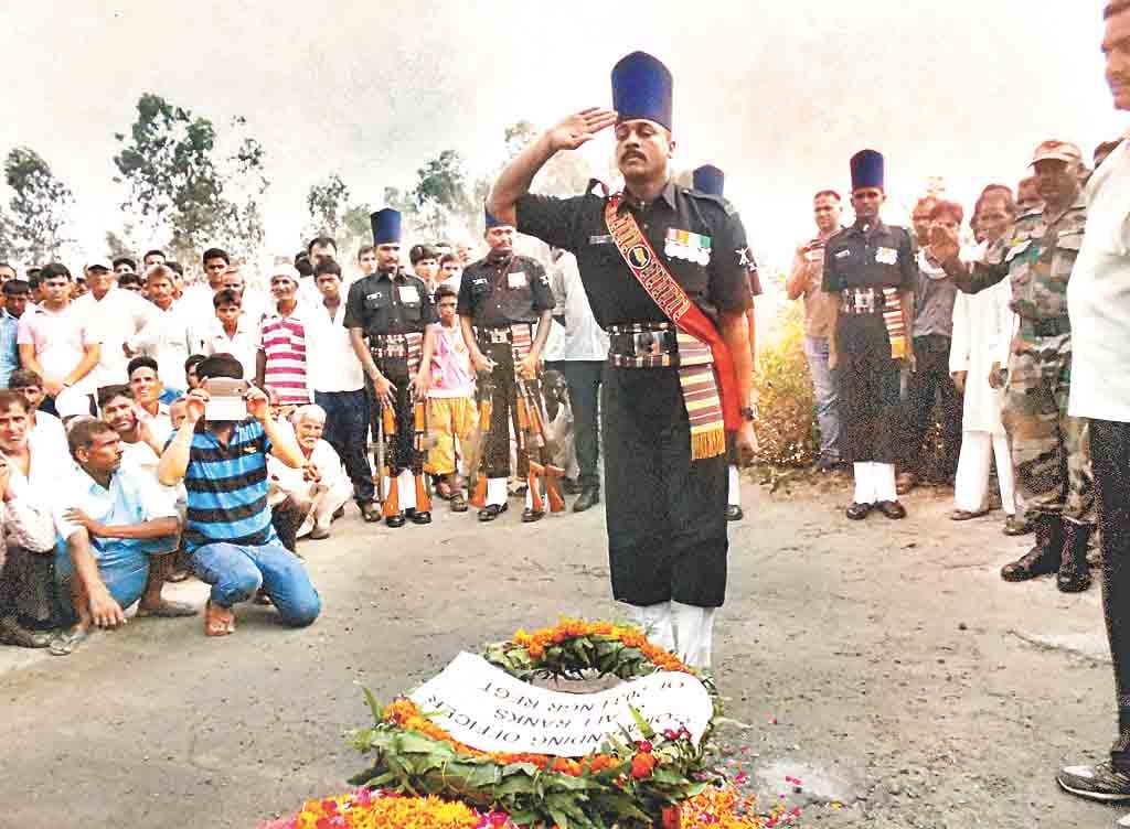 subedar ko di shradhanjali
