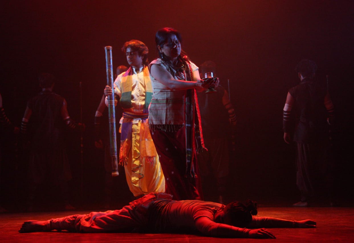 play, tegore theatre, arjun son abhimaniyu, marshal dance theatre show, chandigarh