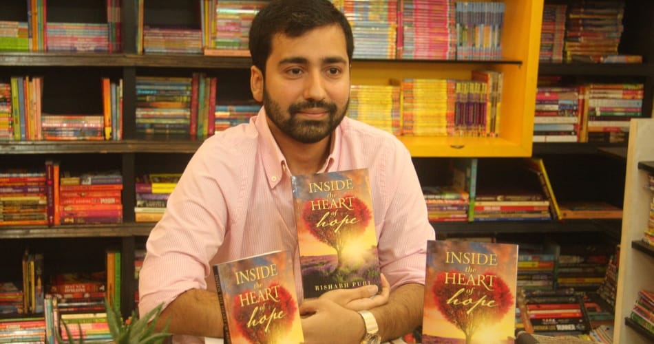 book release, rishabh puri book release, inside the heart of hope, chandigarh