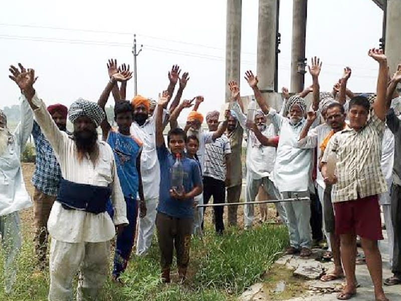 Contaminated drinking water, supplies, rural, protest, Mandi Gobindgarh