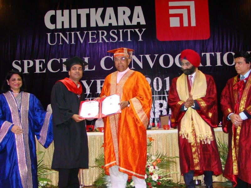 Chitkara University, Convocation, students, governors, Patiala