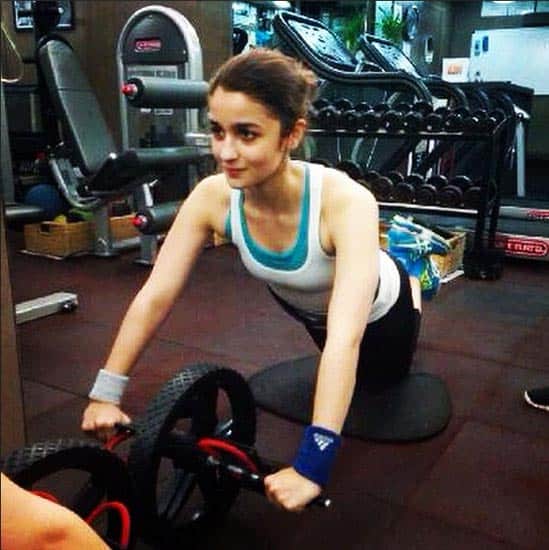 Alia bhatt's shares workout vedio on instagram