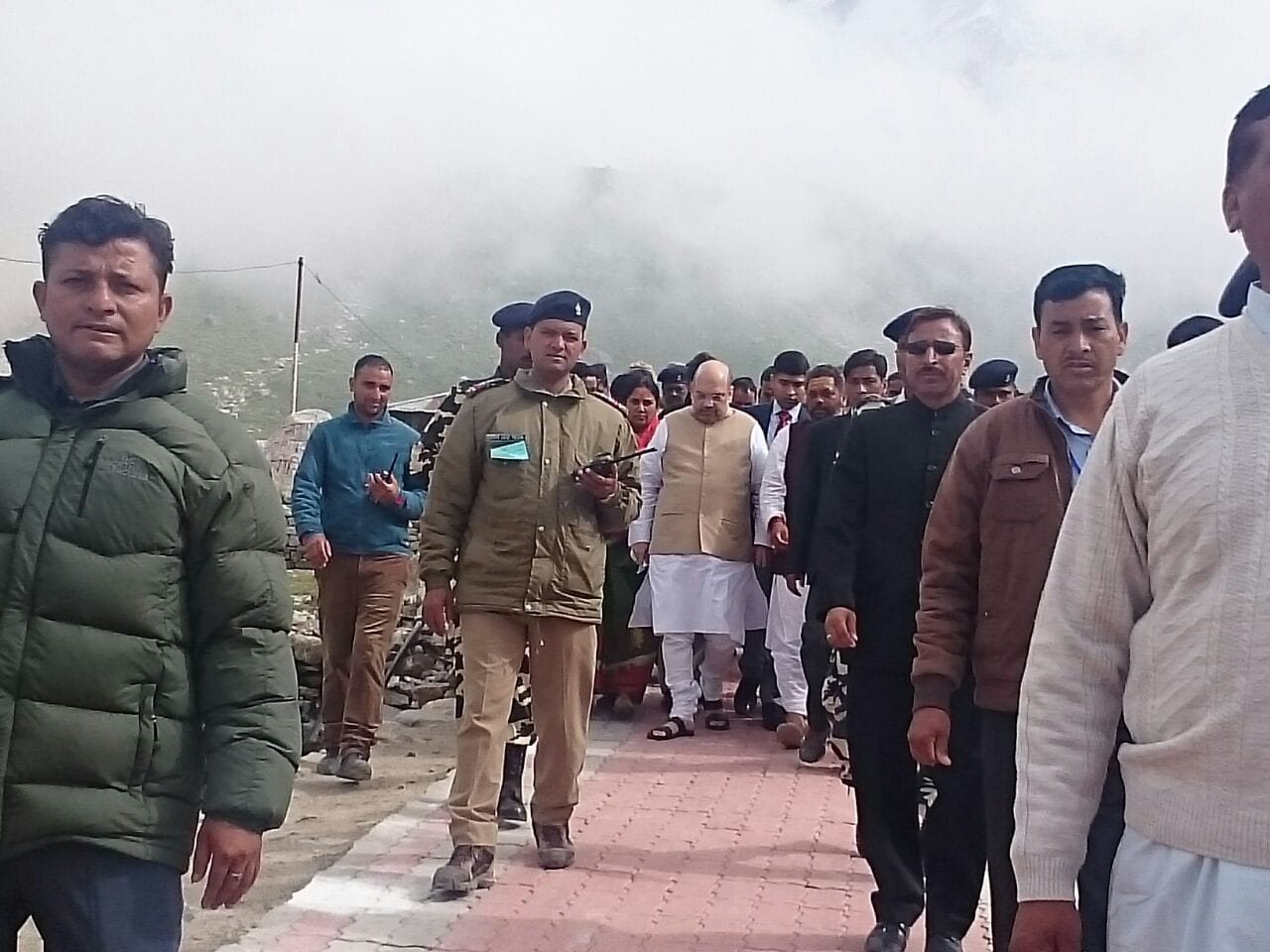 amit shah visit kedarnth dham before rally.