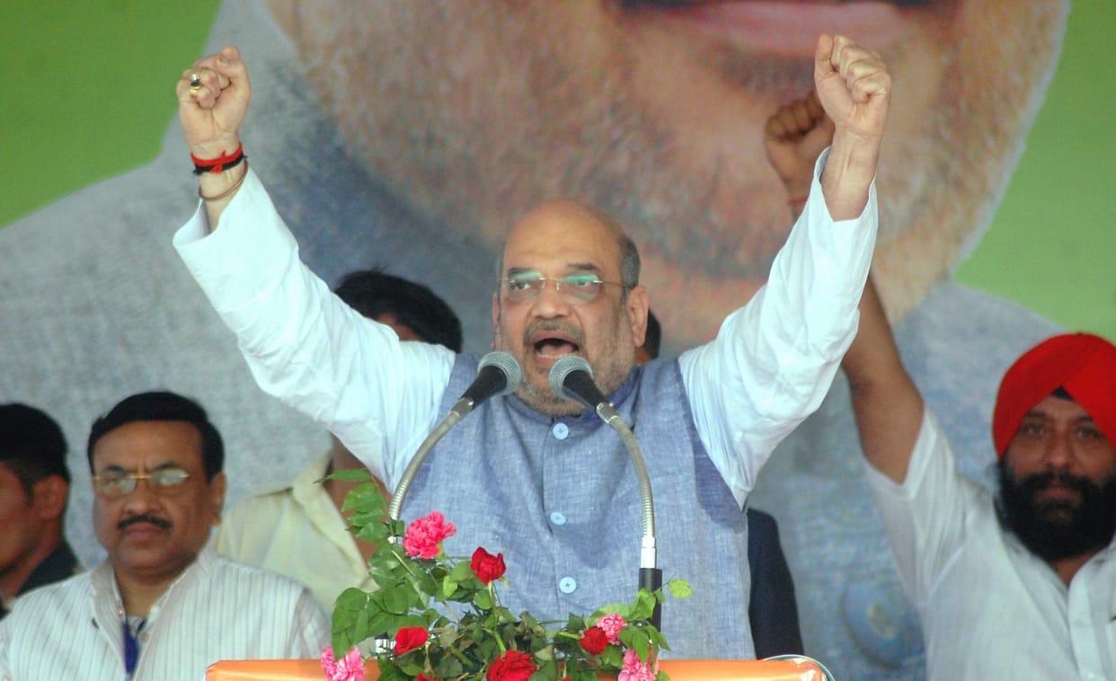 amit shah attack on congress government in uttarakhand.