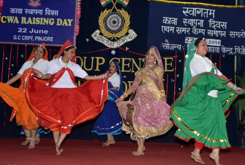 crpf center, foundation day, cultural event, group center, panchkula, surinder kaur, panchkula