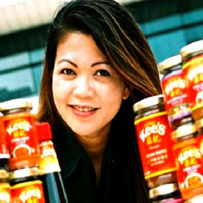 this lady stands her own business