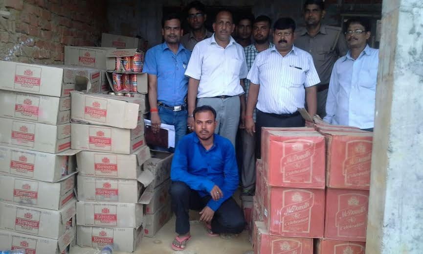 English illicit liquor seized