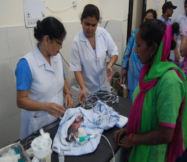new born baby found on road behind ambala city roadways workshop