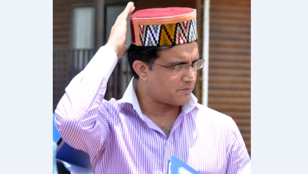 Saurav Ganguly in New look at HPCA Dharamshala.