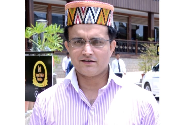 Saurav Ganguly in New look at HPCA Dharamshala.