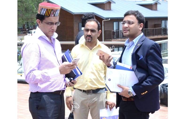 Saurav Ganguly in New look at HPCA Dharamshala.