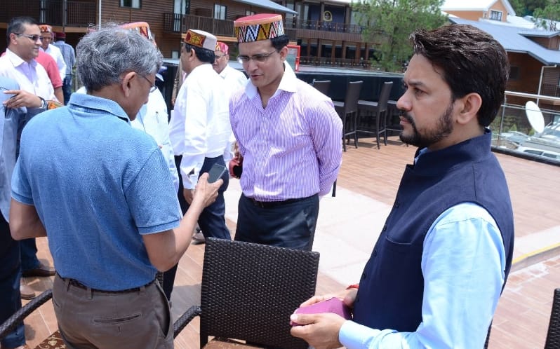 Saurav Ganguly in New look at HPCA Dharamshala.