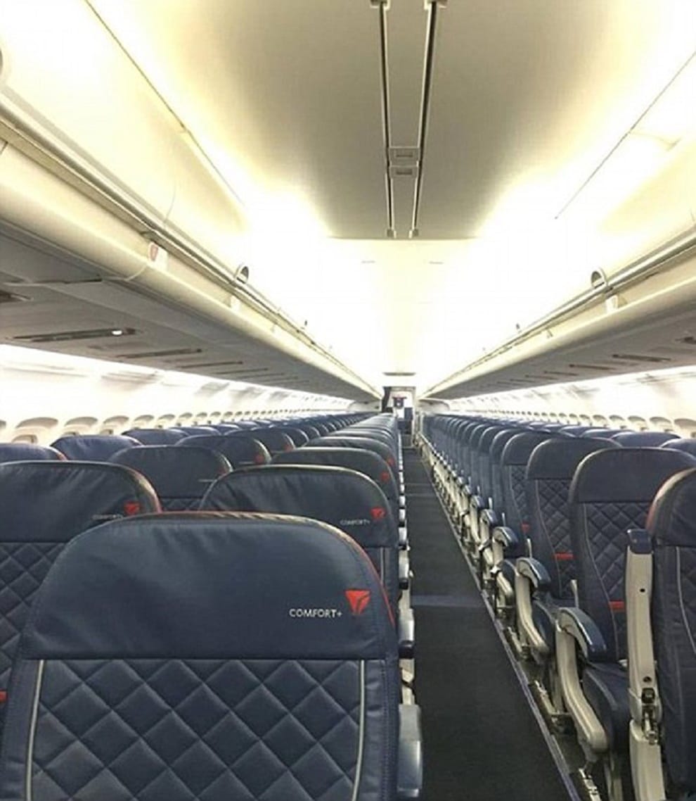 only passenger on a flight 