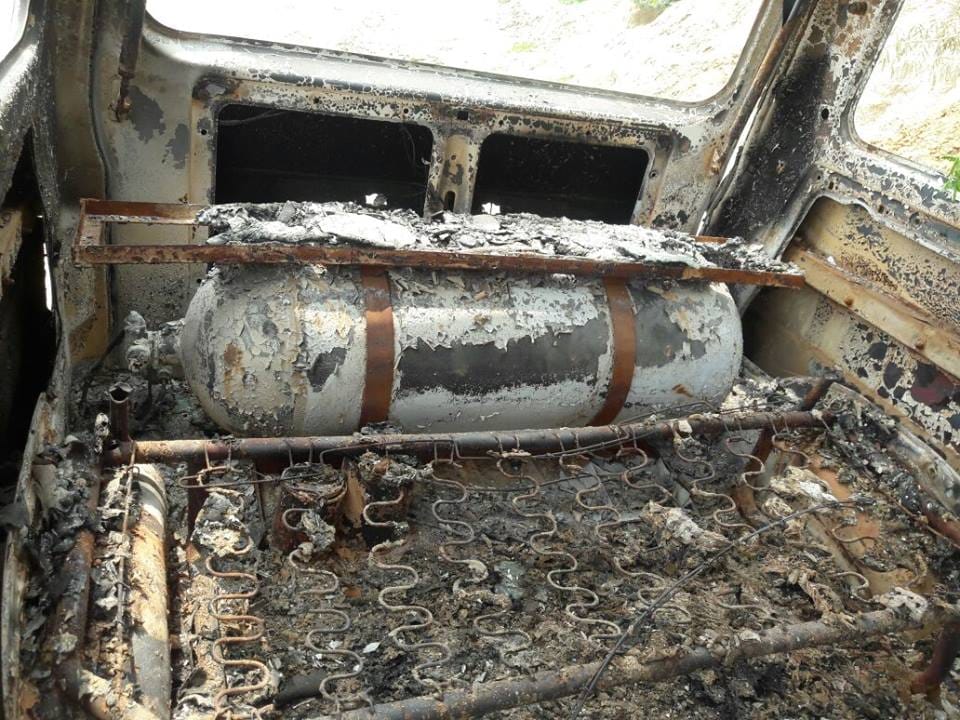 young man burnt alive in van fire incident in sonipat