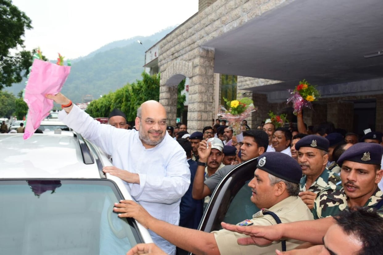 amit shah in haldwani visit