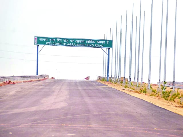 PWD defacement of Road alignment of Ineerring