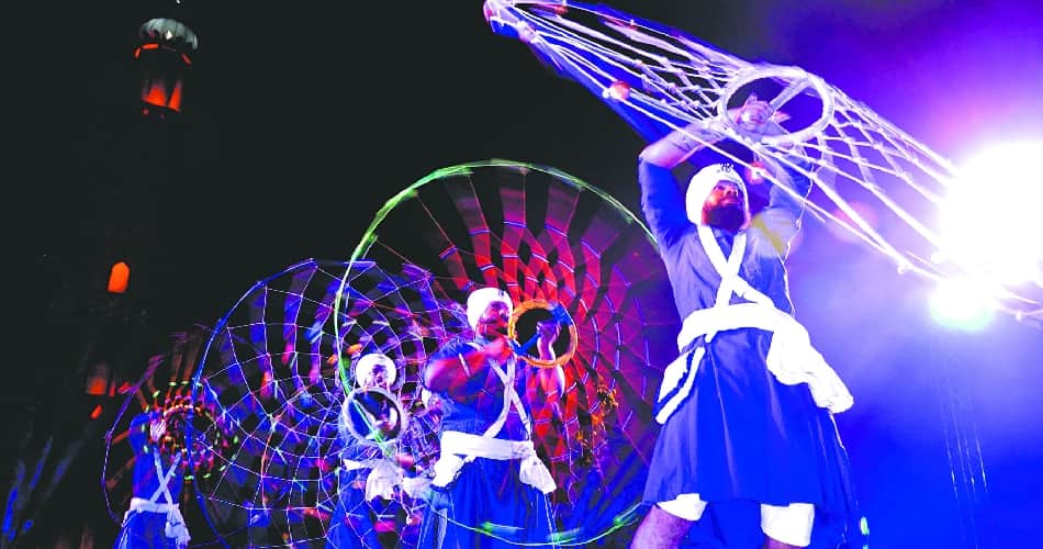laser show in chapparchiri, baba banda singh bahadur, prakash singh badal, chapparchiri