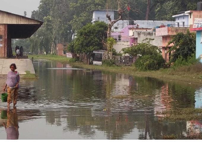 Not in the ground, preparing the papers are in flood relief
