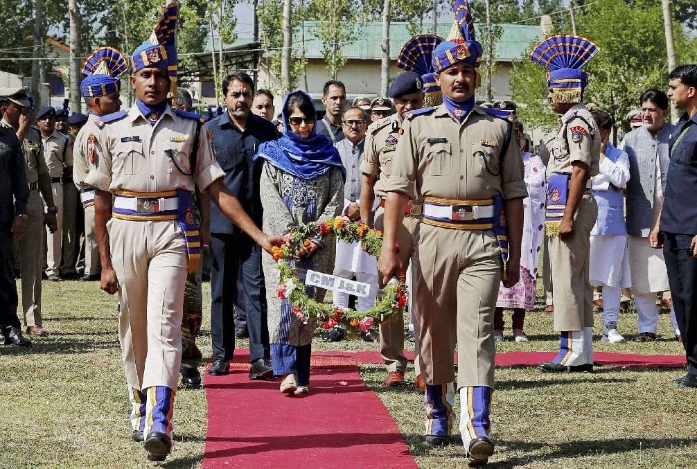 Mehboobaa Mufti pay tribute to martyrs