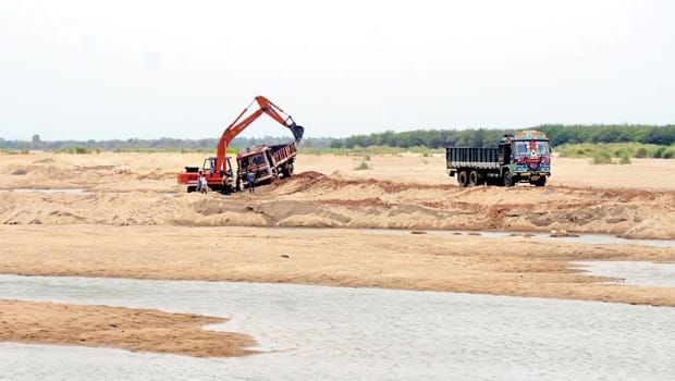 Mining in ravi river