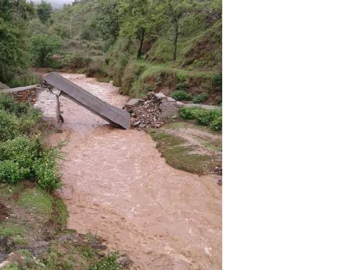 Slight rain broken culvert