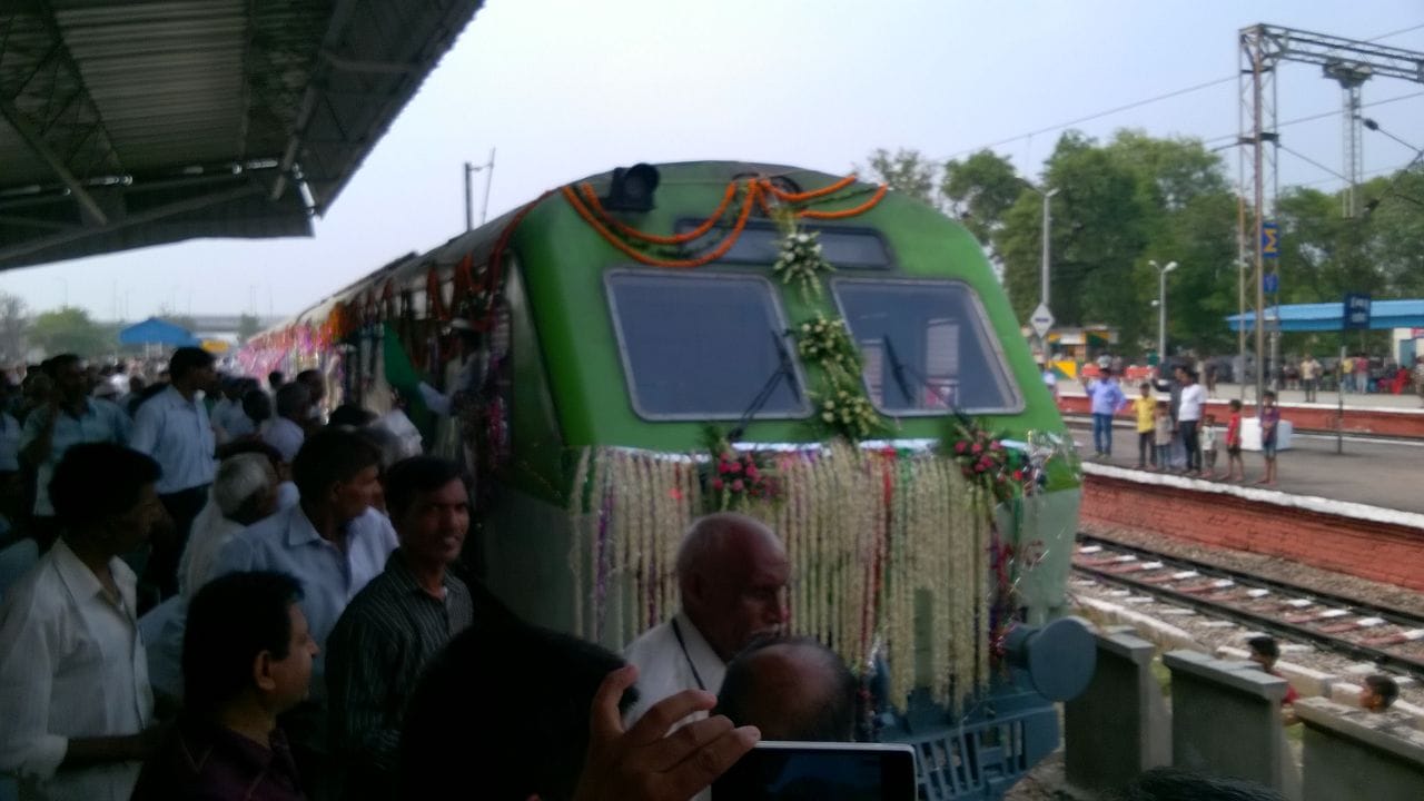 sonipat jind passanger train, rail minister inagurates sonipat train, suresh prabhu